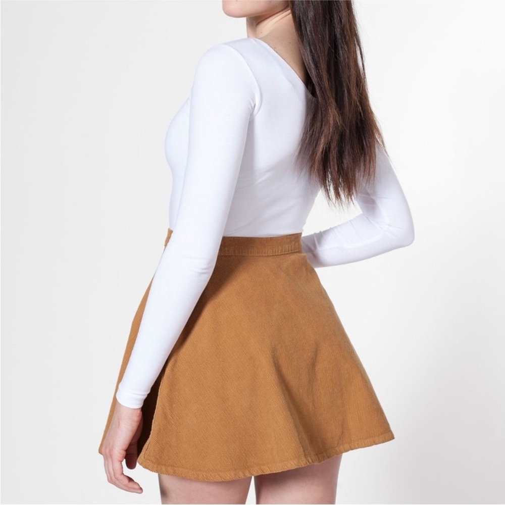 American Apparel Brown Corduroy Skirt